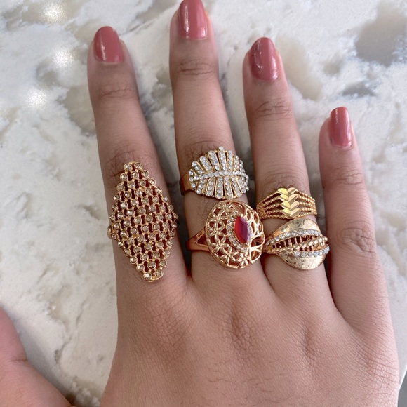 5 piece set rings - Picture 2 of 2
